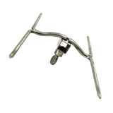 Small Stainless Steel Double Sided Rotisserie BBQ Prongs/Forks - (Square 8mm)  - SSDC-0040