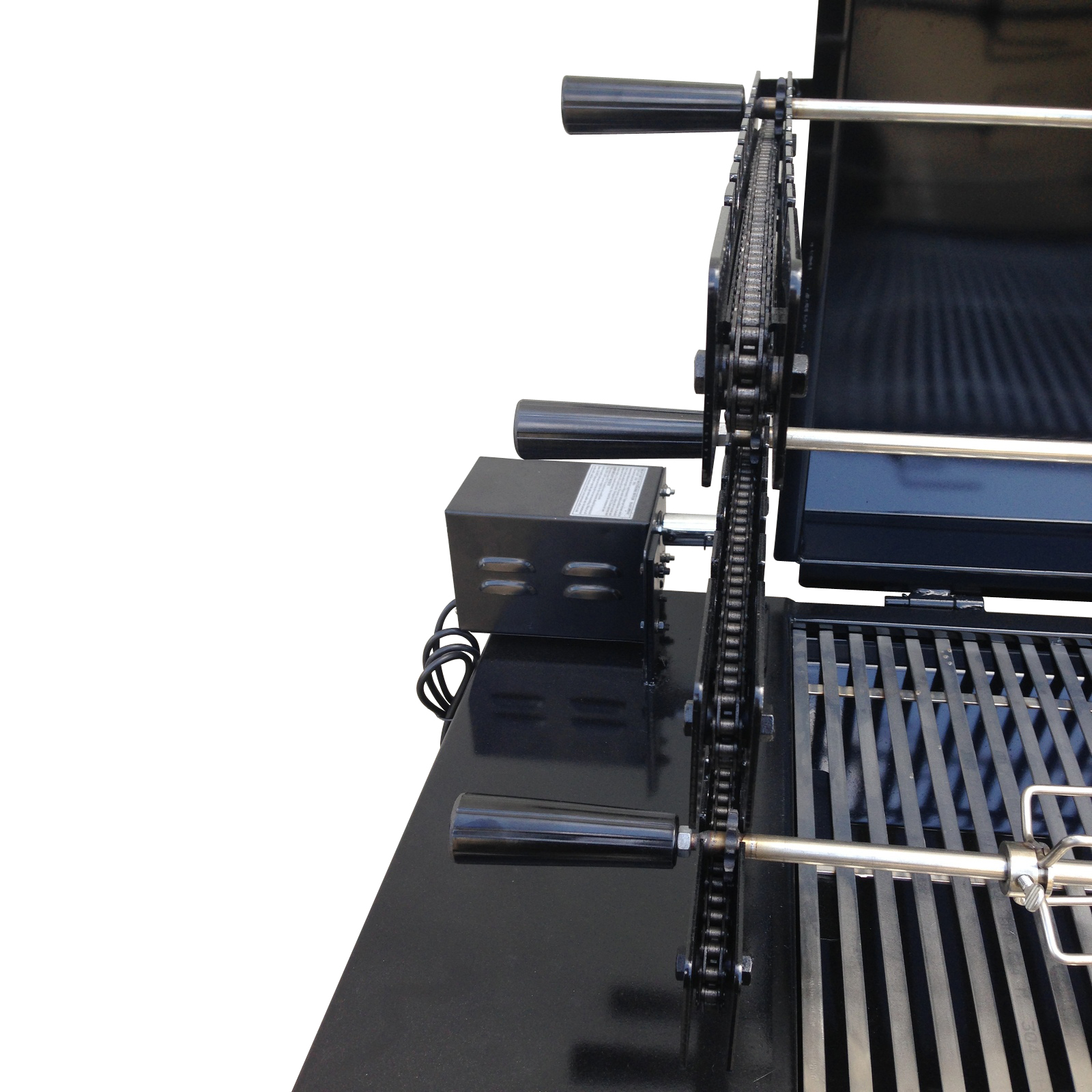 Australian Made 3 Tier Chain Driven Rotisserie Charcoal Grill BBQ with