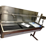 Dizzy Lamb Warrior Heavy Duty 1.5m  Charcoal Rotisserie BBQ Spit - Stainless Steel - 40kgs capacity - WHDSS-3061