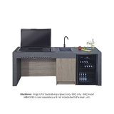 Artusi 104cm 4 Burner Built-In LPG Black Gloss BBQ - ABBQ1B