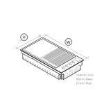 Artusi 104cm Built-In Gas BBQ AS316 stainless steel - ABBQM