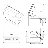 BeefEater 7000 Series Premium 4B Built in BBQ - BBF7645SA