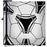 Funky Soccer Ball Football Design Mini Bar Fridge With Handle And Opener - Add Your Name - BC46B-SOCCER