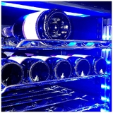 Schmick Black Upright Black Glass Door Dual Zone Wine Refrigerator - BD425D-B