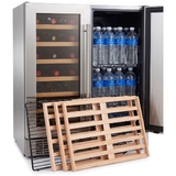 Bossworx Beer and Wine Dual Zone Alfresco Refrigerator - BOS180W2D