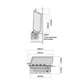 6-Burner Built In Gas BBQ with hood, Monument® - ProLine Series - BSH158DB