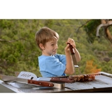 Man Law-BBQ - 3-Piece Premium Hardwood Handle BBQ Tools Set - MAN-H2
