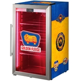 Golden Fleece Schmick Vintage Fuel Pump Triple Glazed Alfresco Bar Fridge With LED Strip Lights - SC88-FP-FLEECE  