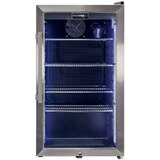 Ned Kelly Themed Alfresco Bar Fridge With Led Strip Lights, Lock and LOW E Glassd
