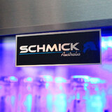 Schmick Black Bar Fridge Tropical Rated With Heated Glass and Triple Glazing 1 Door Model SK118R-B