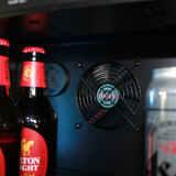 Upright Slim Depth Quiet Running Glass Front 3 Zone Beer And Wine Fridge With 5 x LED Colour Options