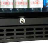 Schmick Twin Door Quiet Running  Black Heated Glass Door Bar Fridge Model SK206-B-HD - Low Height
