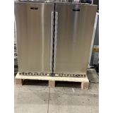 (DISPLAY MODEL) Schmick Stainless Steel Quiet Running 2 Door Bar Fridge With Quality Parts And Quiet Operation - Model SK245-SD