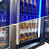 Schmick Twin Door Quiet Running  Solid Stainless Door Energy Efficient Bar Fridge Model SK246-SD