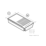 Artusi 80cm Built-In Gas stainless steel BBQ - ABBQM2
