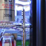 Rhino Night Club Commercial Multi Light Colored Black 1 Door Bar Fridge