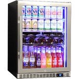 Schmick Quiet Running Front Venting Under Bench Triple Glazed Glass Door Bar Fridge Model SK156L-SS