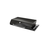 Artusi 104cm 4 Burner Built-In LPG Matte Black BBQ & Gloss Black Hood Bundle - ABBQ1B-Bun 