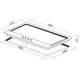 Artusi 60cm Natural Gas Cooktop Matte Black - AGH65MB
