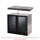 NG Gasmate Nova MK2 Graphite Outdoor Kitchen with Drawers, Sink, BBQ, Double Door Fridge + Top and Storage - BQ29F-NG-BUN