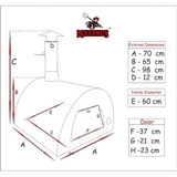 Authentick Pizza Ovens MAXIMUS Mobile Pizza Oven Black - MAXB