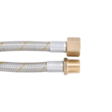 Bromic Stainless Steel 10mm Gas Hose 1/2 BSP FF x 1/2 BSP MT x 1800mm - 10HPS1800
