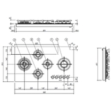 MOOD HOB 86CM - 5 BURNERS BLACK - 1PMD95B