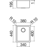 Barazza R15 Single Bowl 1X3440I - 1X3440I