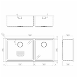 Barazza R15 Double Bowl - 1X942I