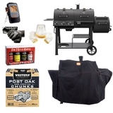  Oklahoma Joe’s Canyon Combo Gas/Coal Offset Smoker Ultimate Starter Bundle - 25203118-BUN