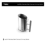 myGRILL Stainless Steel Charcoal Chimney Starter - 950010-26700000