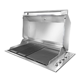 Artusi 104cm Built-In Gas BBQ AS316 Stainless Steel & Marine Grade Hood Bundle – ABBQM-Bun