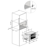 Artusi 60cm Built In Combination Steam Oven Matte Black - ACS45MB