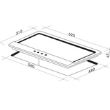 Artusi 60cm Natural Gas Cooktop Matte Black - AGH65MB