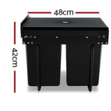 Twin Pull-Out Bin - ALBIN15BL