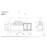 Euro Appliances  AMICI+ 2.9m long Alfresco kitchen - AMICI-PLUS