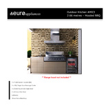 EURO Outdoor Kitchen AMICI 2.66 metres – Hooded BBQ - AMICI