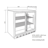 Artusi 190L Outdoor Beverage Centre - AOF2S