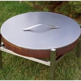 ALFRED RIESS Fire Pit Cover - Medium Stainless - AR-COV-M63-SS
