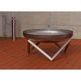 ALFRED RIESS Darvaza Stainless Steel Fire Pit - Large - AR-DAR-L79-SS