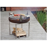 ALFRED RIESS Fire Pit Grill Grates with Handles - Medium - AR-GRI-M65-SS