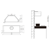 Artusi 60cm Under Cupboard Stainless Steel Rangehood - AUM60