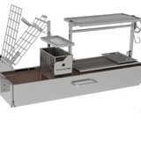 Argentine Santa Maria Wood Fire & Charcoal Gaucho Grill - BBQ08SS