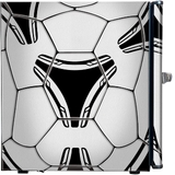 Funky Soccer Ball Football Design Mini Bar Fridge With Handle And Opener - Add Your Name - BC46B-SOCCER