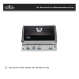 Napoleon LEX Black Built-in 485 version Natural Gas - BILEX485RBINK-AU