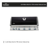 Napoleon LEX Black Built-in  BBQ 730 Natural Gas - BILEX730RBINK-AU