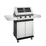 1200 Series 3 burner BBQ & Trolley, Stainless Steel - BMG1230SB