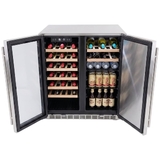 Bossworx Beer and Wine Dual Zone Alfresco Refrigerator - BOS180W2D
