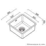 Abey Single Bowl Bar Sink - BS1