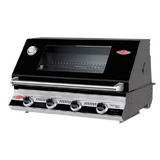 Beefeater Signature 3000E Black Enamel 4 Burner BBQ & Trolley w/ Cast Iron Burners & Grills - BS19242P